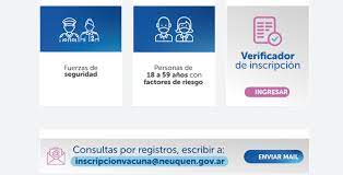 Al entrar al sitio web, la persona debe inscribir la curp, . Ministerio De Salud De La Provincia Del Neuquen