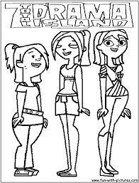 How to draw lindsay step by step cartoon network characters. Total Drama Island Printable Coloring Pages Matanetutorials
