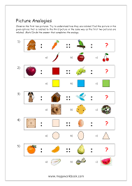 Browse activities, worksheets, evaluations, and handouts for free. Free Printable Picture Analogy Worksheets Logical Reasoning Megaworkbook