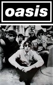 Black And White Rock Band Pictures Oasis Band Logo Sticker By Handa White 3 X3 In 2020 Oasis Band Band Posters Music Poster