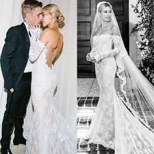 Seasonal Looks On Instagram Hailey Bieber Wedding Dress What You Guys Think Or Wedding Dresses Hailey Bieber Wedding Dresses