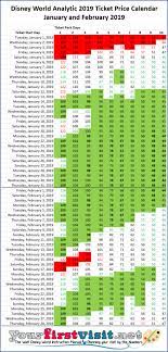 Analytic Calendar Of 2019 Disney World Ticket Prices Yourfirstvisit Net Disney World Ticket Prices Disney World Disney World Tickets