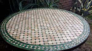 Moroccan Mosaic Tiled Outdoor Dining Table Garden Wrought Iron Round 101cm Diam Ebay Outdoor Dining Table Garden Patio Furniture Outdoor Dining