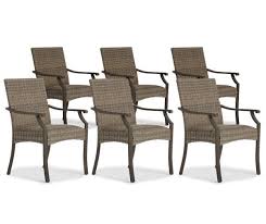 Broyhill Patio All Weather Wicker Dining Chairs 6 Pack Big Lots Wicker Dining Chairs Outdoor Dining Chairs Patio Dining Chairs