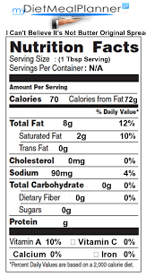 I cant believe its not butter nutrition label. Nutrition Facts Label Cheese Milk Dairy Search Mydietmealplanner Com