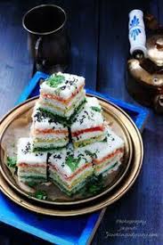 Three Layered Sandwich Dhokla Indian Snack Recipes Recipes Food