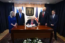 Celebrating a hard-won ceasefire, Trump ...