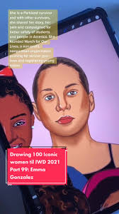 Drawing 100 Iconic Women: Emma Gonzalez