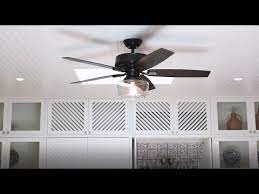 A smoked yet clear open glass globe completes this fan's harmonious color palette while adding a touch of glamour. Hunter Bennett Ceiling Fan In Southern Living Idea House 2018 Youtube