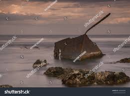 Old Wreck Tora Bay North Island Stock Photo 166940000