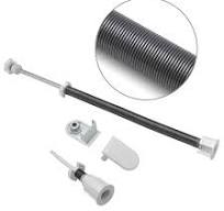 HTTMT- Spring w/Roller Blind Hanging Curtain Sunshade Bracket Replace For  38mm tube [P/N: ET-BLIND-SB038-2-WHITE]
