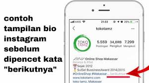 Contoh bio instagram, unik dan bisa menarik followers bio tidak bisa dibuat dengan asal, anda perlu melihat referensi contoh bio instagram supaya bisa terinspirasi. Optimasi Bio Instagram Jualan Online Modal Hashtag Tamlika