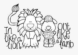 Ha, when i first got my calender, i was like 'rach did evan? Like A Lion Out Like A Lamb Coloring Page Free Transparent Clipart Clipartkey