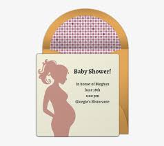 Are you looking for a unique baby shower invitation wordings? Pregnant Silhouette Online Invitation Baby Shower Free Transparent Png Download Pngkey