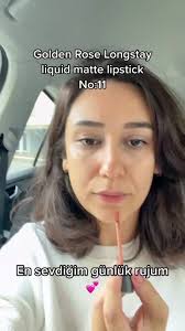 Enn sevdiğim günlük rujum bu 🫶🏼 #ürüninceleme #lipstick #günlükmakyaj  #glossönerisi #makyajönerileri #guzelliktok #goldenrosecosmetics  #rujönerileri #makyaj