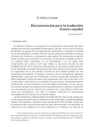 Pdf Documentacion Para La Traduccion Frances Espanol