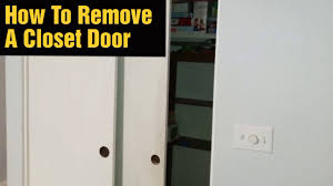 How do you take door off its hinges? How To Remove Closet Door Youtube