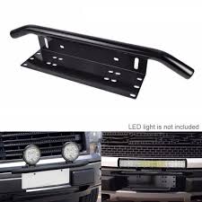 Car License Number Plate Frame Holder Light Bar Mount Front Bumper Black For Offroad Truck Vehicle Plate Bracket Car Styling License Plate Aliexpress