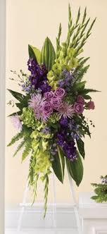 Endless Sky Standing Spray With Images Funeral Flower Arrangements Memorial Flowers Flower Arrangements