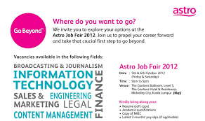 Get access to mentoring, structured training programmes, and senior leaders. Astro Job Fair Jobstreet Com Malaysia