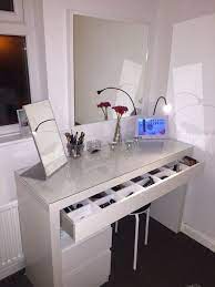 Maybe you would like to learn more about one of these? Image Result For Ikea Does Alex Drawers Fit Under Ikea Malm Desk Vanity Decor Vanity Room Malm Dressing Table