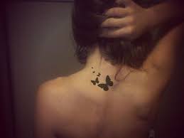Flower Tattoo Disintegrating Neck Tattoo Butterfly Tattoo Tattoos