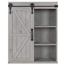 Shop bypass barn door hardware kits, barn doors, rustic furniture, spiral stair kits, and more. Kate And Laurel Cates Decorative Wood Wall Storage Cabinet With Sliding Barn Door Bed Bath Beyond