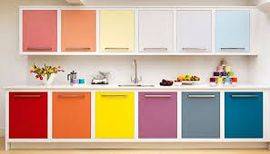 Colorful Rainbow Kitchen Cabinets Modern Kitchen Colours Kitchen Cabinet Color Schemes Kitchen Cabinet Colors