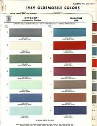 Details About 1959 Oldsmobile Olds Paint Chips Dupont And Ditzler