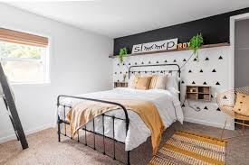Check spelling or type a new query. Industrial Bedroom In Geometric And Mustard Homebnc