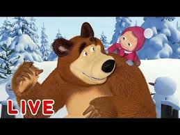 Masha And The Bear Live Stream Cartoon Live Best Episodes Youtube Cartoon Live Masha And The Bear Cartoon