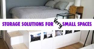 These storage solutions for small bedrooms include ikea and dollar store hacks and diy closet organizers. Clever Diy Storage Solutions For Very Small Spaces In Very Small Houses Decluttering Your Life