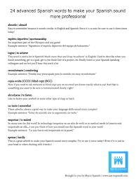 Top 10 spanish phrases and sentences you need to know. 24 Advanced Spanish Words Download Linguistic Typology Languages