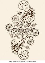 Vector Abstract Floral Elements In Indian Mehndi Style Abstract Henna Floral Vector Illustration Design Element Tattoos Lace Tattoo Inspirational Tattoos