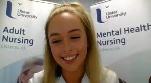 Student nurse Abigail shares her story with Wills and Kate