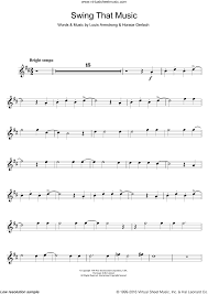 Title artist arrangement format price; Armstrong Swing That Music Sheet Music For Trumpet Solo Pdf Sheet Music Digital Sheet Music Virtual Sheet Music