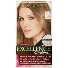 L'oreal paris magic root rescue 10 minute root hair coloring kit, permanent hair color with quick precision applicator, 100% gray coverage, 7 dark blonde, 2 count 4.8 out of 5 stars 124 $14.98 $ 14. L Oreal Paris Excellence Creme 7bb Dark Beige Blonde Haircolor 1 Ea Walmart Com Walmart Com