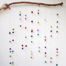 Hanna Andersson On Instagram We This Handmade Felt Ball Wall Hanging From Lovecubbylove Now Hanging In The Girl S Section Of Our Diy Felt Ball Diy Nursery