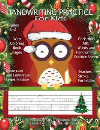 The abc order christmas lights activity is a fun and interactive way to work on alphabetical order.often we teach our kids the letters out of order and in a way that makes most sense for phonological awareness, however it is still important for our kids to understand alphabetical order as many organizational systems are dependent upon abc order. Handwriting Practice For Kids Christmas Abc Words Handwriting Practice Paper Workbook Sheets With Christmas Coloring Book For Kids Pre K Handwriting Workbooks For Kids Volume 6 Books Handwriting Practice 9781979048811 Amazon Com Books