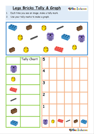 Lego Bricks Tally And Graph Bea Inclusive Education