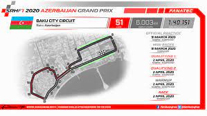 Roads, streets and buildings on satellite photos; Simracinghub F1 2020 Azerbaijan Grand Prix Simracinghub