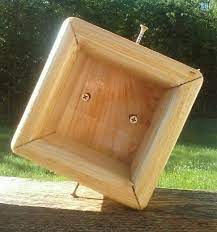 This bird feeder provides an optimal feeding station for birds, without catering to those sneaky squirrels. Amazon Com Cedar Wood 4x4 Post Mount For Bird Feeders Or Bird House Tbnup 1s Handmade