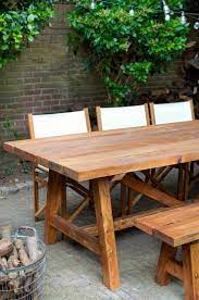 40cm 150 50 10 schroeven van 8 x 120 mm 12 schroeven van 8 x 80 mm houtlijm voor buiten gereedschap zaag b buitentafels tafel tuin tuintafels