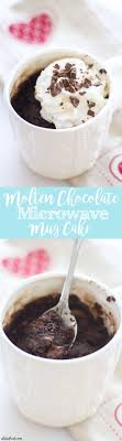 This Microwave Molten Chocolate Mug Cake Is Rich Fudgy And Ready In Under Five Minutes Rich Chocolat Chocolate Dessert Recipes Mug Recipes Easy Cake Recipes