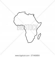 List of cities in africa. Outline Map Africa On Vector Photo Free Trial Bigstock