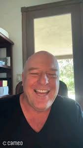 Hank wishes me a Happy Birthday! Best gift ever, and it was a great  experience dining at Dean Norris's Swing Inn Cafe