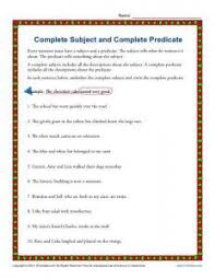 Subject And Predicate Worksheets Simple Complete Compound In 2020 Complete Predicate Subject And Predicate Worksheets Subject And Predicate