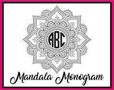 Mandala Svg Mandala Silhouette Mandala Monogram Svg Mandala Clipart Mandala Svg File Mandala Dxf Mand Mandala Monogram Mandala Monogram Svg Mandala Cricut