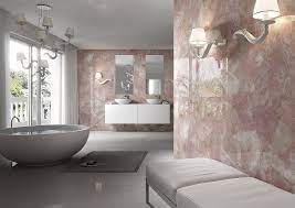 Gorgeous Master Bathroom With Rose Quartz Walls Pastel Home Decor Luxury Rooms Rose Quartz Interiors