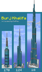 Djamila, cité orientale minecraft huge tnt timelapse + explosion! Burj Khalifa Built In 3 Scales Minecraft